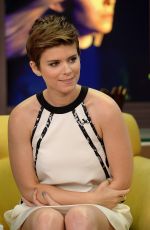 KATE MARA on the Set of Despierta America in Miami 07/31/2015