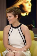 KATE MARA on the Set of Despierta America in Miami 07/31/2015
