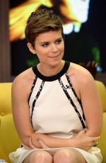 KATE MARA on the Set of Despierta America in Miami 07/31/2015