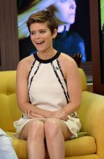 KATE MARA on the Set of Despierta America in Miami 07/31/2015