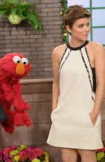 KATE MARA on the Set of Despierta America in Miami 07/31/2015