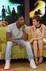 KATE MARA on the Set of Despierta America in Miami 07/31/2015