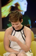 KATE MARA on the Set of Despierta America in Miami 07/31/2015