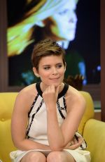 KATE MARA on the Set of Despierta America in Miami 07/31/2015