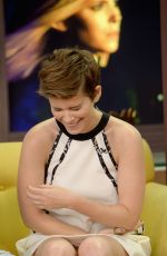KATE MARA on the Set of Despierta America in Miami 07/31/2015
