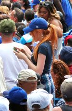 KATHERINE MCNAMARA at a Toronto Blue Jays Game in Toronto 07/19/2015