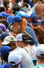 KATHERINE MCNAMARA at a Toronto Blue Jays Game in Toronto 07/19/2015