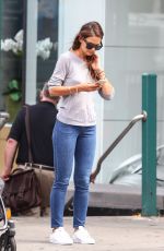 KATIE HOLMES in Jeans Out and About in New York 07/14/2015