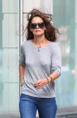 KATIE HOLMES in Jeans Out and About in New York 07/14/2015