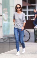 KATIE HOLMES in Jeans Out and About in New York 07/14/2015