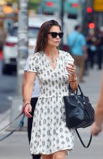 KATIE HOLMES Out and About in New York 07/13/2015