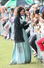 KAYA SCODELARIO Meets Fans on the Set of Pirates of the Carribean: Dead Men Tell no Tales