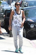 KELLY ROWLAND at Urth Cafe in Los Angeles 07/24/2015