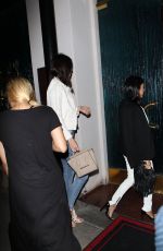 KENDAL and KYLIE JENNER and KOURTNEY KARDASHIAN Out for Dinner at Maestro