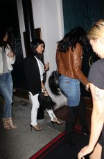 KENDAL and KYLIE JENNER and KOURTNEY KARDASHIAN Out for Dinner at Maestro