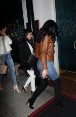 KENDAL and KYLIE JENNER and KOURTNEY KARDASHIAN Out for Dinner at Maestro
