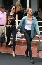 KENDALL JENNER and HAILEY BALDWIN at Fred Segal in West Hollywood 07/08/2015