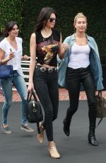 KENDALL JENNER and HAILEY BALDWIN at Fred Segal in West Hollywood 07/08/2015