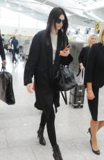 KENDALL JENNER at Heathrow Airport in London 07/14/2015