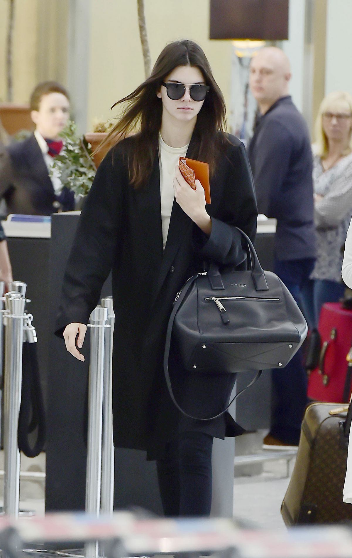 KENDALL JENNER at Heathrow Airport in London 07/14/2015 – HawtCelebs