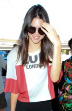 KENDALL JENNER at LAX Airport in Los Angeles 07/11/2015