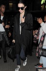 KENDALL JENNER Leaves a Photo Studio in London 07/13/2015