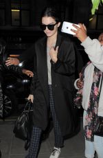 KENDALL JENNER Leaves a Photo Studio in London 07/13/2015