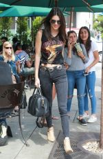 KENDALL JENNER Leaves Urth Caffe in West Hollywood 07/08/2015