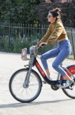 KENDALL JENNER Riding a Bike Out in London 06/29/2015