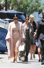 KIM and KHLOE KARDASHIAN and KYLIE and KENDALL JENNER Leaves Pantages Theater in Hollywood