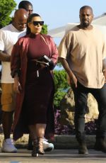 KIM KARDASHIAN and Kanye West at Nobu Restaurant in Malibu 07/11/2015