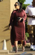KIM KARDASHIAN and Kanye West at Nobu Restaurant in Malibu 07/11/2015
