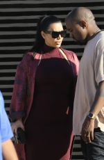 KIM KARDASHIAN and Kanye West at Nobu Restaurant in Malibu 07/11/2015