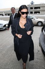 KIM KARDASHIAN at LAX Airport in Los Angeles 07/19/2015