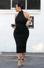 KIM KARDASHIAN in Tight Dress Out in Los Angeles 07/06/2015