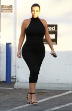 KIM KARDASHIAN in Tight Dress Out in Los Angeles 07/06/2015