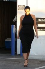 KIM KARDASHIAN in Tight Dress Out in Los Angeles 07/06/2015
