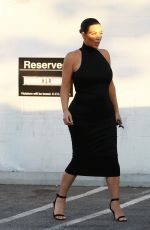 KIM KARDASHIAN in Tight Dress Out in Los Angeles 07/06/2015