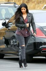 KIM KARDASHIAN on the Set of Keeping Up With The Kardshians at Bowling Alley 07/01/2015