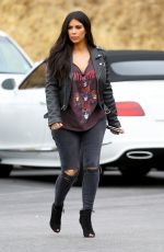 KIM KARDASHIAN on the Set of Keeping Up With The Kardshians at Bowling Alley 07/01/2015