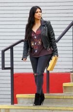 KIM KARDASHIAN on the Set of Keeping Up With The Kardshians at Bowling Alley 07/01/2015