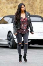 KIM KARDASHIAN on the Set of Keeping Up With The Kardshians at Bowling Alley 07/01/2015