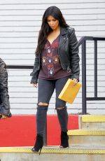 KIM KARDASHIAN on the Set of Keeping Up With The Kardshians at Bowling Alley 07/01/2015
