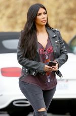 KIM KARDASHIAN on the Set of Keeping Up With The Kardshians at Bowling Alley 07/01/2015