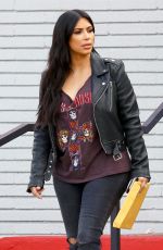 KIM KARDASHIAN on the Set of Keeping Up With The Kardshians at Bowling Alley 07/01/2015
