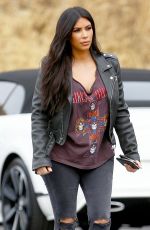 KIM KARDASHIAN on the Set of Keeping Up With The Kardshians at Bowling Alley 07/01/2015