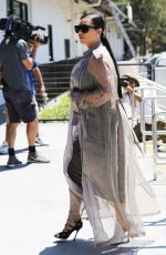 KIM KARDASHIAN on the Set of Keeping Up With The Kardshians at Hugo