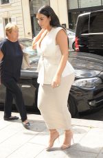 KIM KARDASHIAN Out and About in Paris 07/21/2015