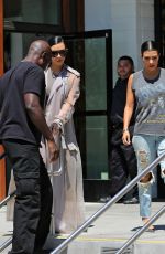 KIM, KHLOE and KOURTNEY KARDASHIAN Filming in Augora Hills 07/14/2015