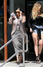 KIM, KHLOE and KOURTNEY KARDASHIAN Filming in Augora Hills 07/14/2015